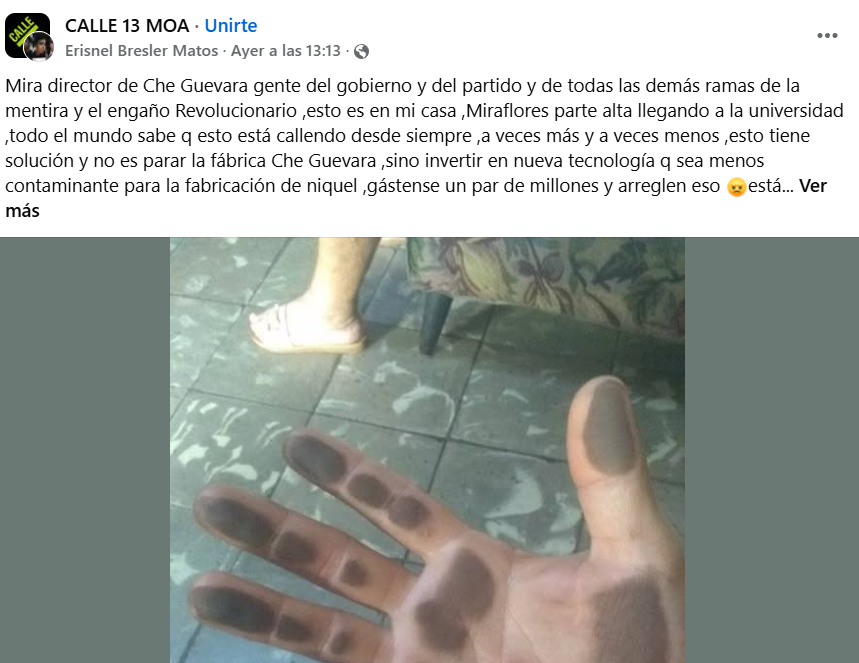 Moa, contaminación
