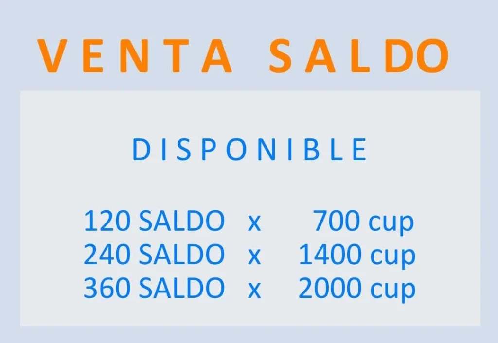 Anuncio de venta de saldo en Facebook