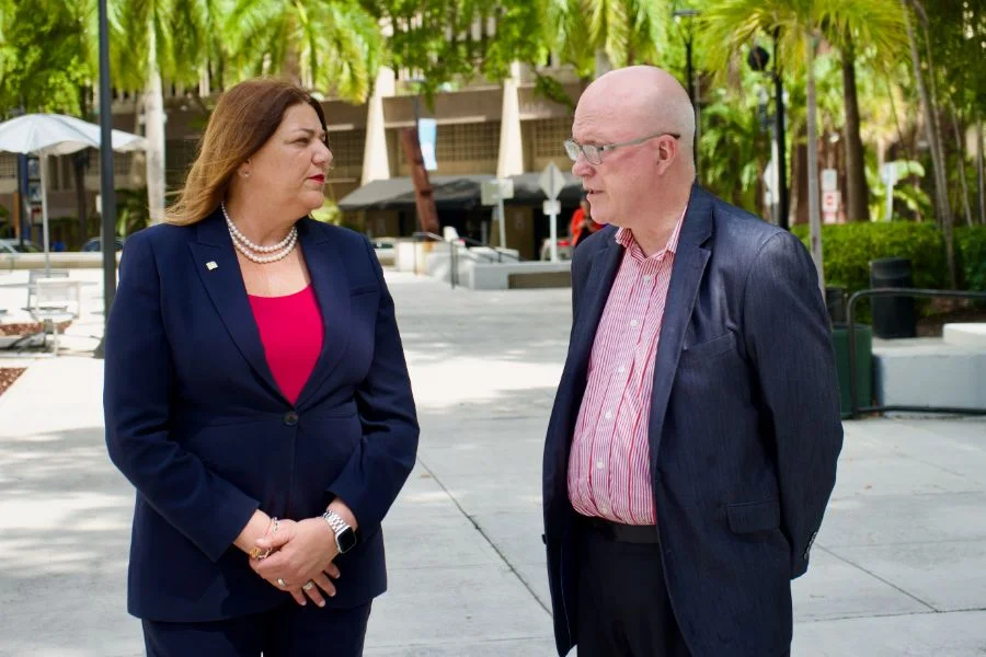 Madeline Pumariega y Orlando Gutiérrez-Boronat (Foto: CubaNet)