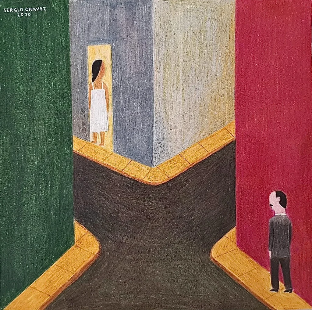 Anamely y Martí, obra de Sergio Chávez Bonora (Cortesía)