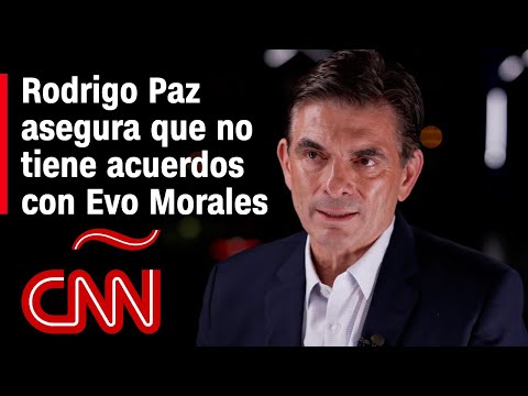Rodrigo Paz asegura que no tiene acuerdos con Evo Morales ni el MAS