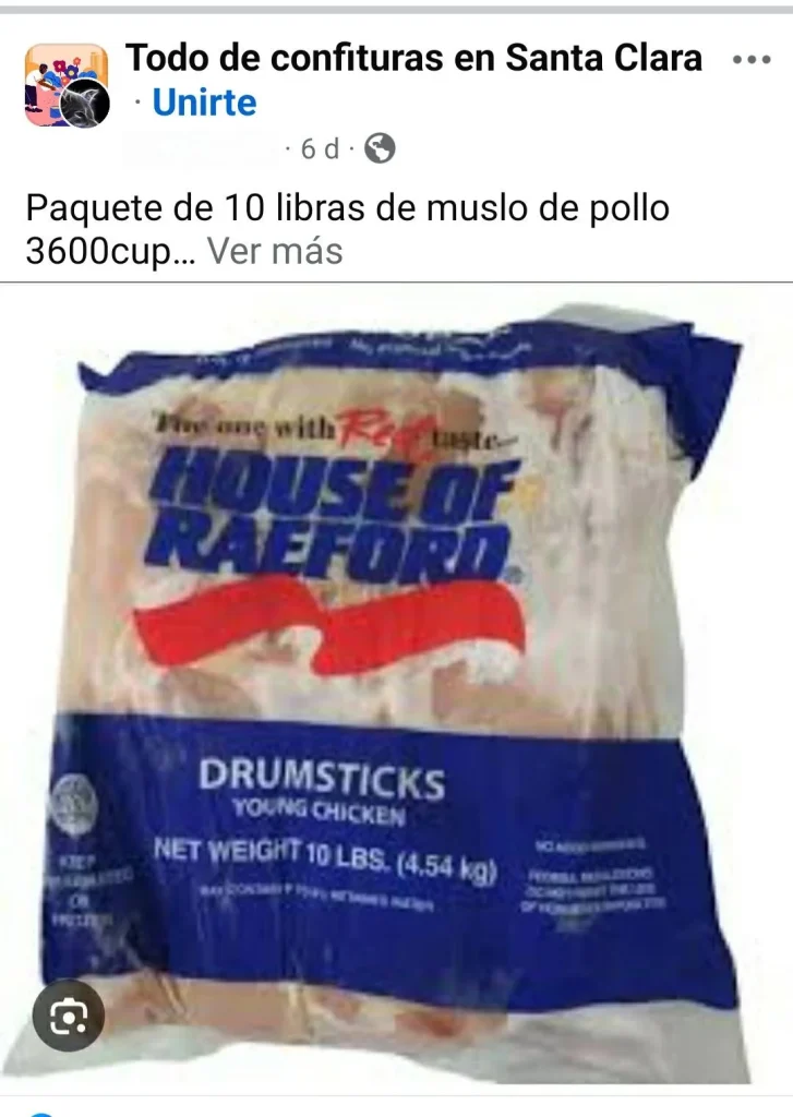 Anuncio en un grupo de Facebook (Captura de pantalla)