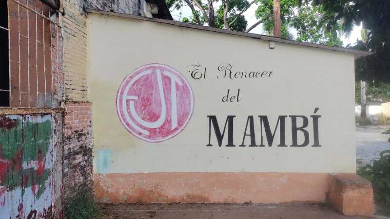 Cartel que se encuentra frente a la fachada de la antigua estación (Foto: CubaNet)