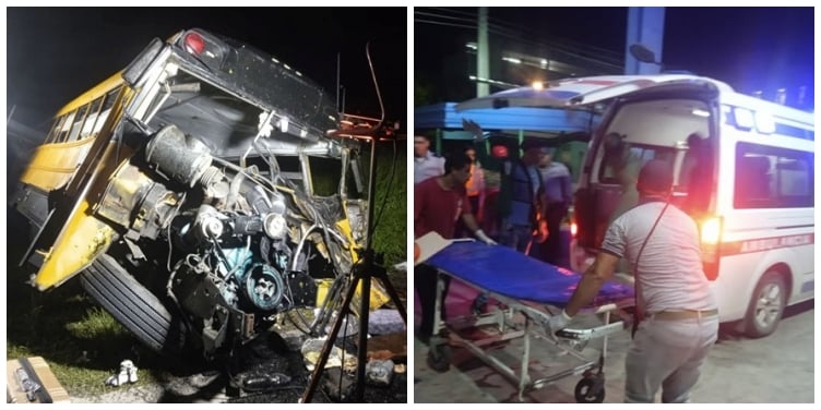 Dos muertos y 27 heridos tras impactar ómnibus contra obstáculo fijo en Granma