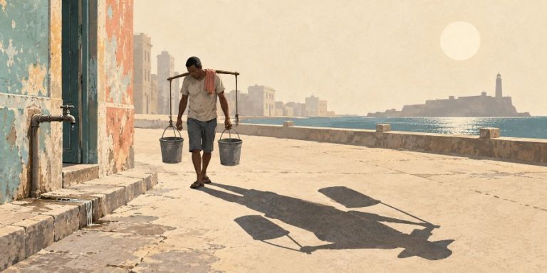 El regreso del aguador en La Habana: el colapso hídrico impulsa el precio del agua hasta 500 pesos el cubo