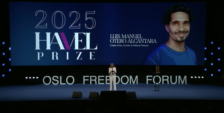 Luis Manuel Otero Alcántara recibe el Premio Václav Havel desde la prisión de Guanajay: «Mi voz es el eco de millones»