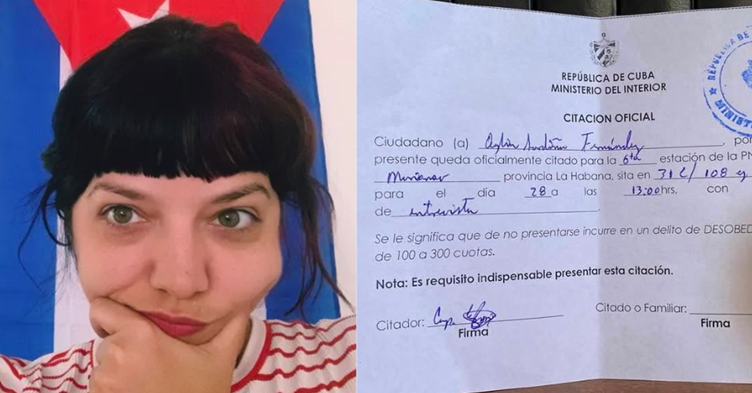La dictadura cubana cita a la activista Aylín Sardiña y arrecia el hostigamiento contra su familia