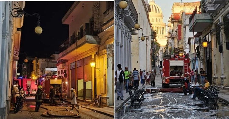 Segundo incendio en panadería «El León de Oro» de La Habana Vieja subraya el colapso de la infraestructura básica en Cuba
