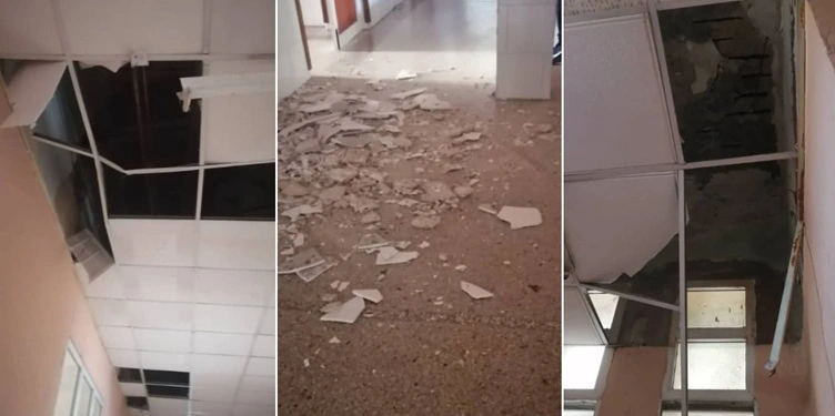 Se desploma el techo del Hospital Calixto García en La Habana y evidencia el colapso del sistema sanitario cubano