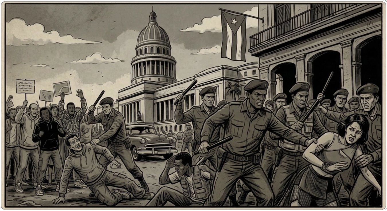 Concentración de poder, control militar y represión: las claves que definen a la dictadura cubana