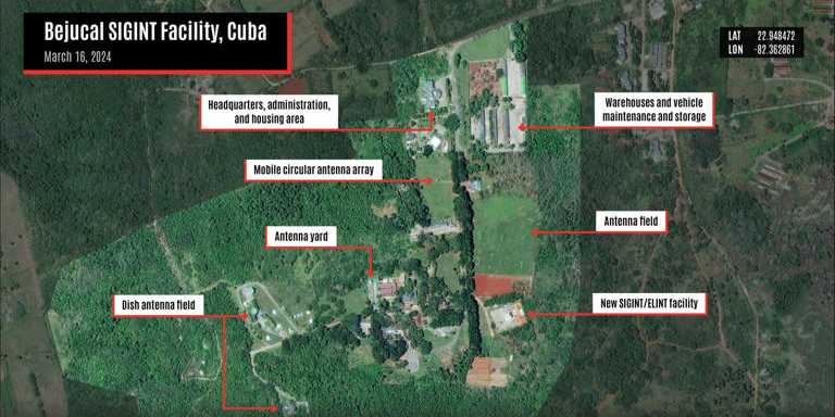 EE.UU. alerta sobre la expansión de la base de espionaje en Bejucal y la creciente injerencia de China y Rusia en Cuba