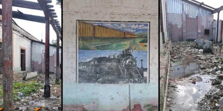 Ruina y propaganda: La dictadura cubana convierte una histórica estación ferroviaria en Holguín en un vertedero a cielo abierto