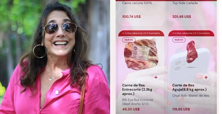 Tahimí Alvariño promociona carne de 79.000 pesos en medio de la crisis alimentaria y desata el rechazo social en Cuba